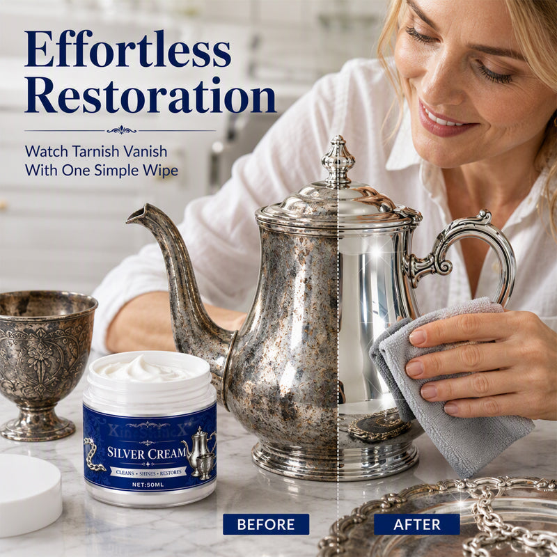 (🔥HOT SALE NOW 50% OFF) Silver Shine Restoring Cream – Tarnish & Oxidation Remover