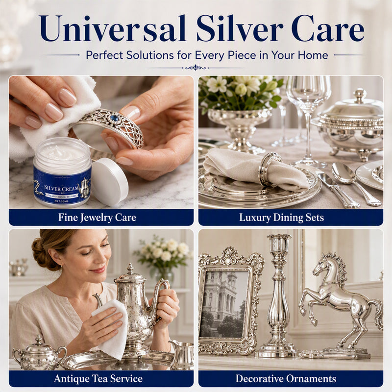 (🔥HOT SALE NOW 50% OFF) Silver Shine Restoring Cream – Tarnish & Oxidation Remover
