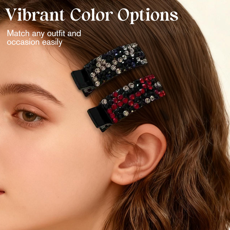 ✨ 💕Rhinestone Hair Clip for Bangs – Sparkly Crystal Hair Accessory