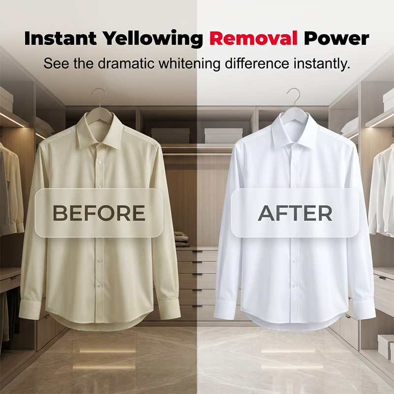 💥Deep Cleaning Laundry Whitening Sheets✨Powerful Stain Remover Brightening Fabric Laundry Cleaning Sheets