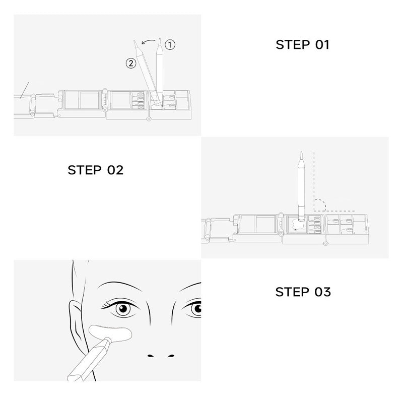 🔥 3-in-1 Eyeliner Lower Lash Stamp Kit ✨ Easy Glam in Seconds 💕