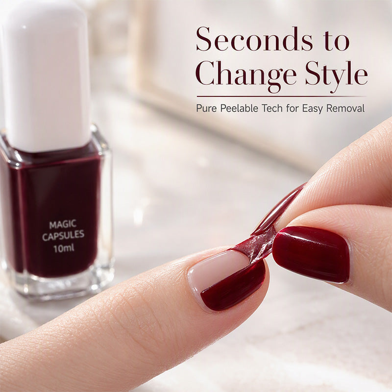 💅 “No-bake, Quick-dry, Peelable water-based nail polish” 🎨—keep your fingertips looking perfect at all times! 💅