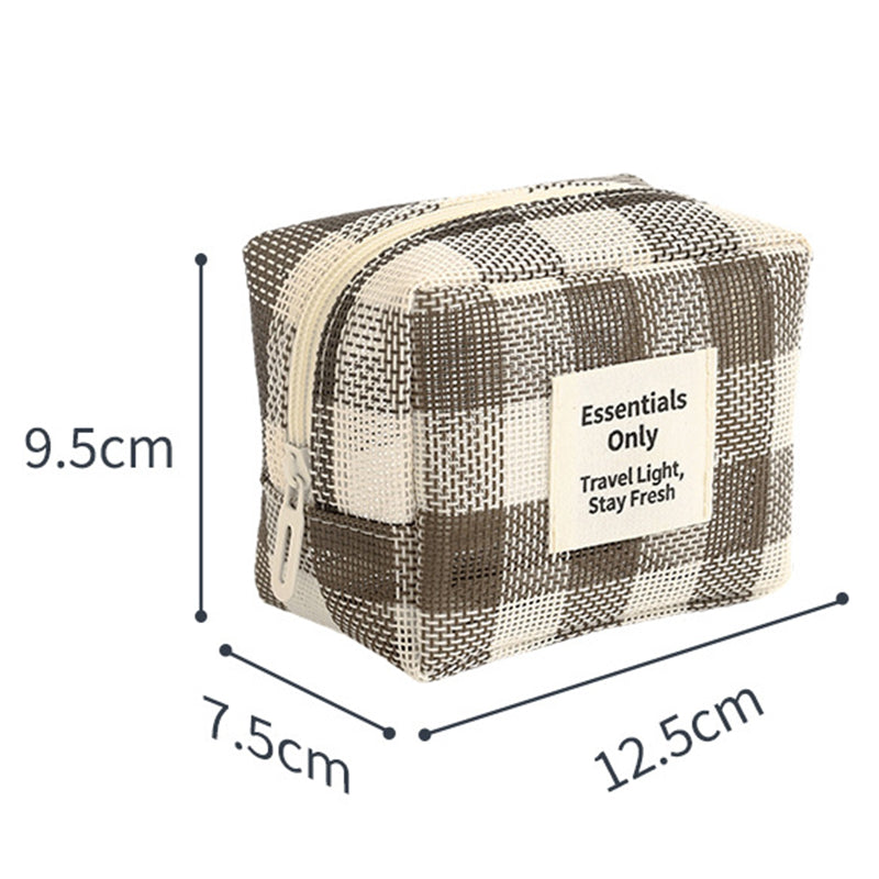 ✨ Compact Mesh Cosmetic Bag – Your Perfect Travel Beauty Organizer! 💄✈️