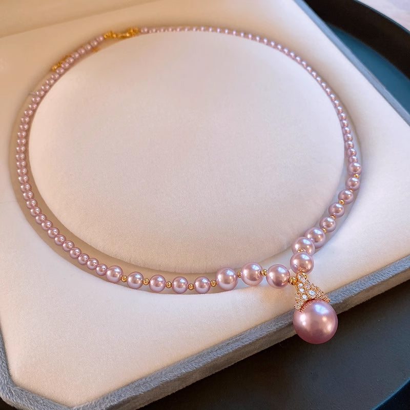 💜 Timeless Vintage Elegance | Cubic Zirconia & Pearl Jewelry Set