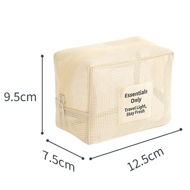 ✨ Compact Mesh Cosmetic Bag – Your Perfect Travel Beauty Organizer! 💄✈️