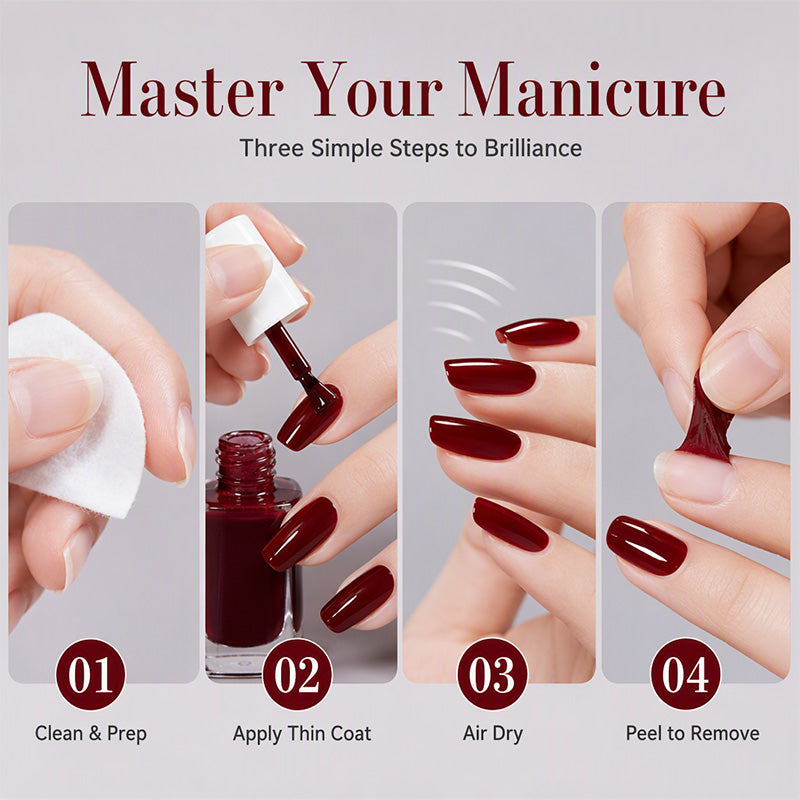 💅 “No-bake, Quick-dry, Peelable water-based nail polish” 🎨—keep your fingertips looking perfect at all times! 💅