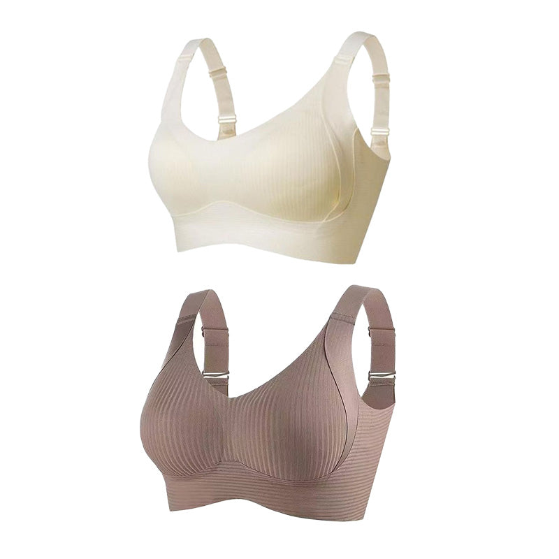 🔥 2026 New Arrivals Hot Sale 💥Women's Ribbed Push Up Adjustable Wireless Bra🌸