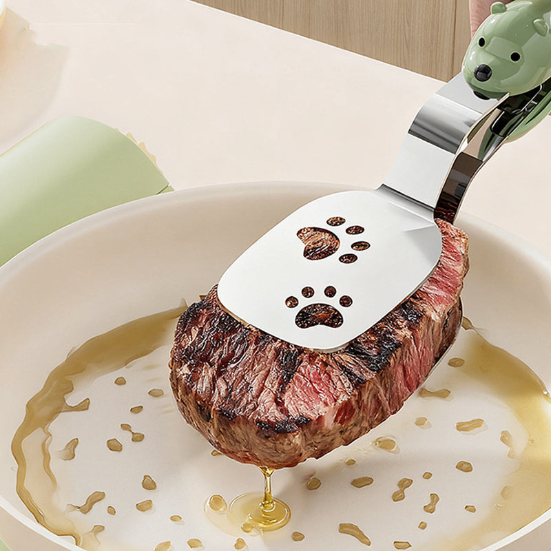 📢📢50% OFF!!! ✨2-in-1 Non-Slip and Durable Spatula Tongs