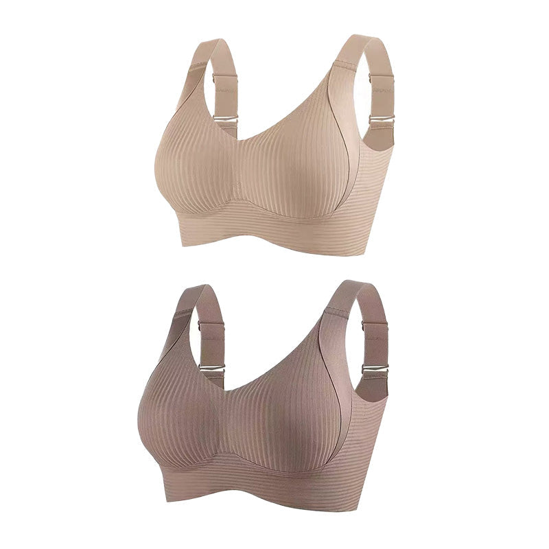 🔥 2026 New Arrivals Hot Sale 💥Women's Ribbed Push Up Adjustable Wireless Bra🌸