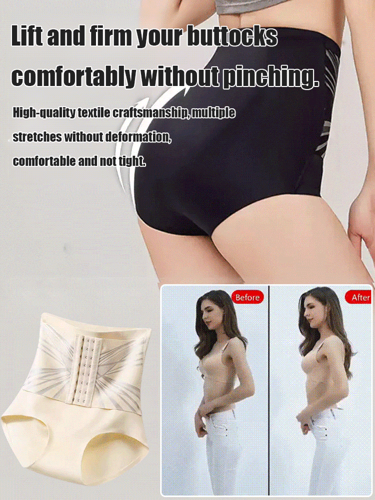 💖 4-in-1 Tummy Control & Butt Lifting Shapewear Panty 🩲✨ – High-Waisted Slimming & Body-Sculpting Underwear