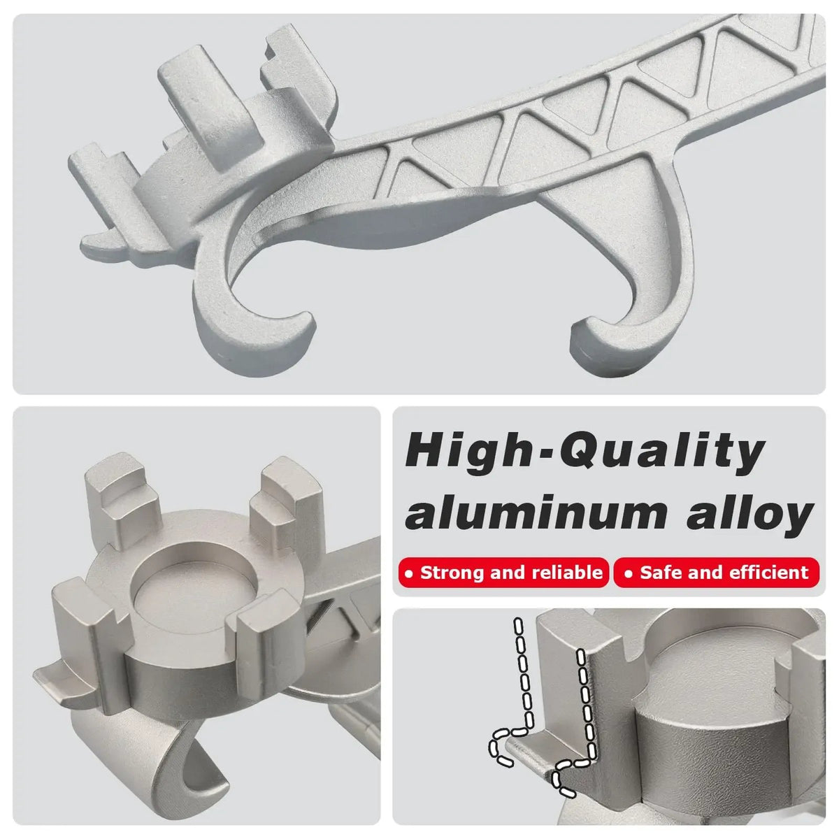 🔥 7-in-1 Aluminum Bung Wrench – Heavy-Duty Drum Opener & Multi-Size Barrel Cap Tool