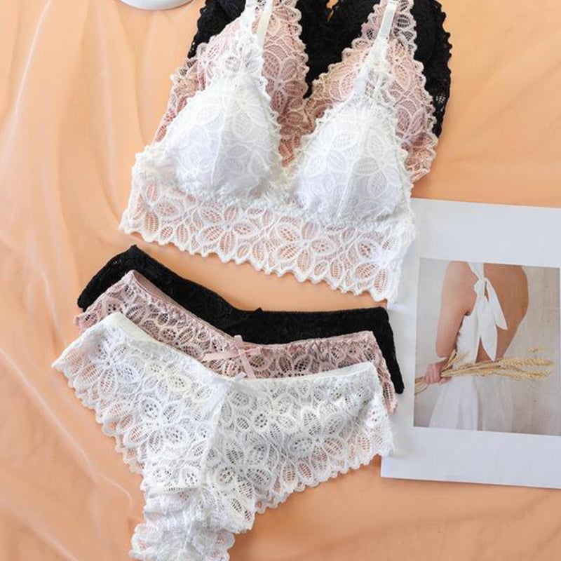 🎀 Lace Lingerie Set for Women ✨ | Sexy Elegant Underwear Set with Refined Design
