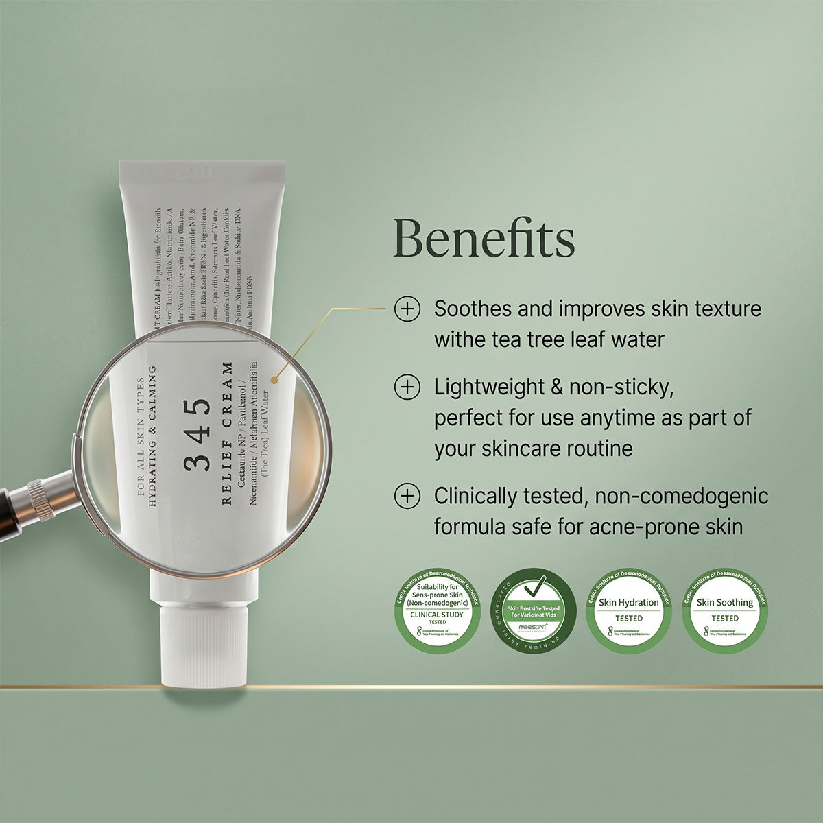 ( 🔥 HOT SALE- 50% OFF) 345 Relief Soothing Face Moisturizer