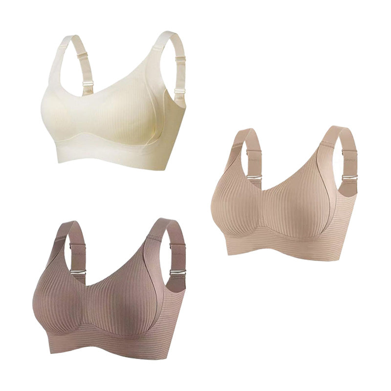 🔥 2026 New Arrivals Hot Sale 💥Women's Ribbed Push Up Adjustable Wireless Bra🌸
