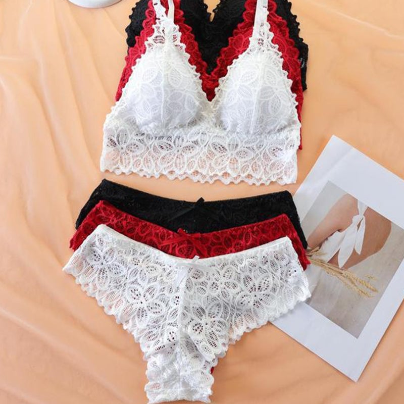 🎀 Lace Lingerie Set for Women ✨ | Sexy Elegant Underwear Set with Refined Design