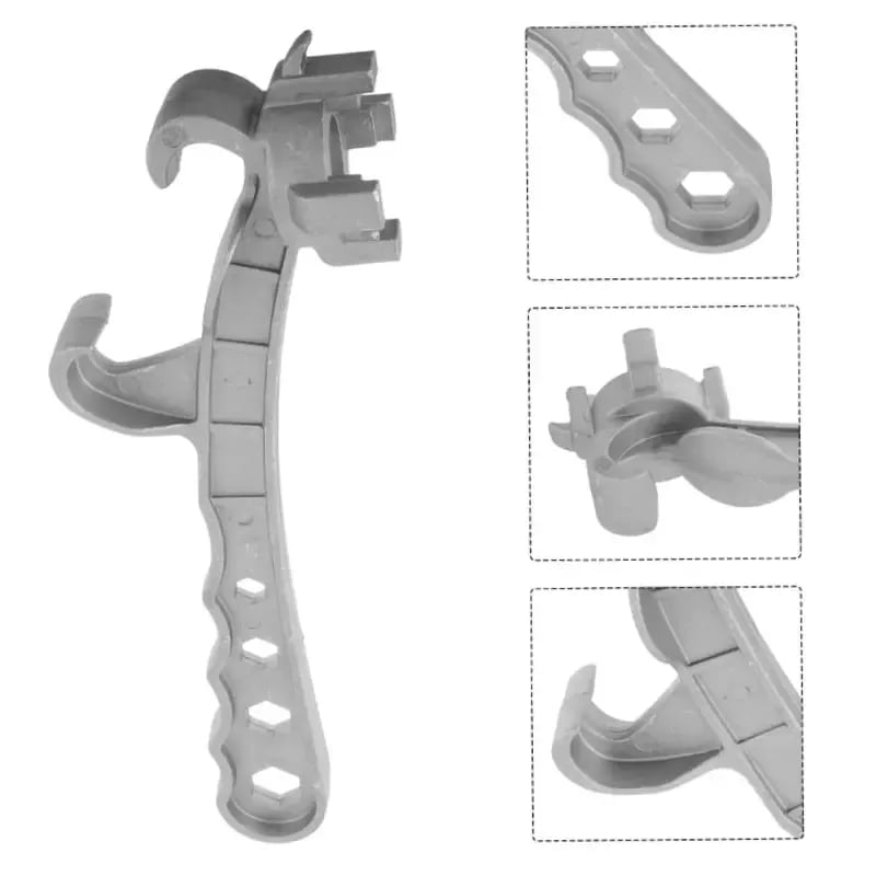 🔥 7-in-1 Aluminum Bung Wrench – Heavy-Duty Drum Opener & Multi-Size Barrel Cap Tool
