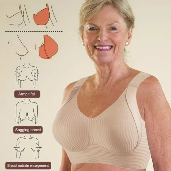 🔥 2026 New Arrivals Hot Sale 💥Women's Ribbed Push Up Adjustable Wireless Bra🌸