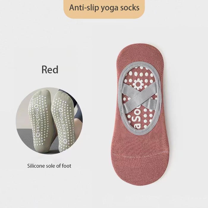 🏆3 pcs Flash Sale⚡Women's No-Show Socks for Pilates & Workout - Non-Slip Silicone Grip, Breathable & Moisture-Wicking (Yoga/Dance/Indoor Activities)