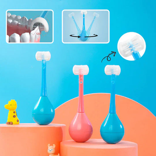 Tumbler Three-sided Children's Toothbrush