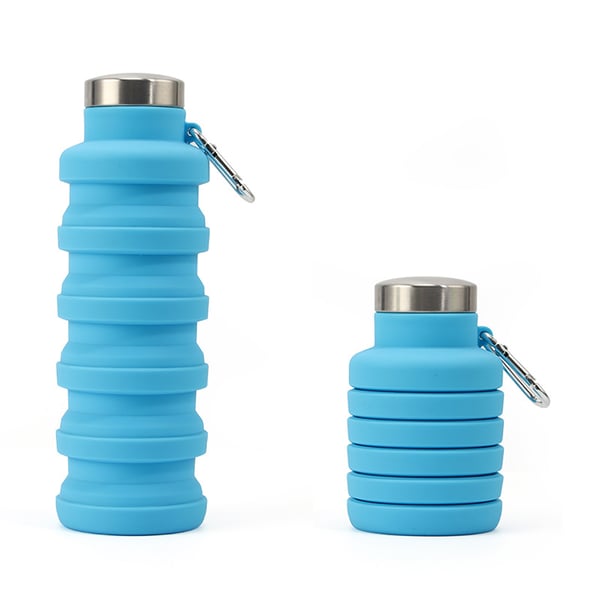 🔥🔥Silicone foldable water bottle 500ml – Ideal for sports, travel & outdoor – Reusable & BPA-free