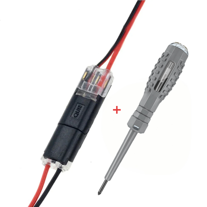Double-Wire Connector.🛡️Secure lock, no slips. The reliable choice for safe, solid connections.