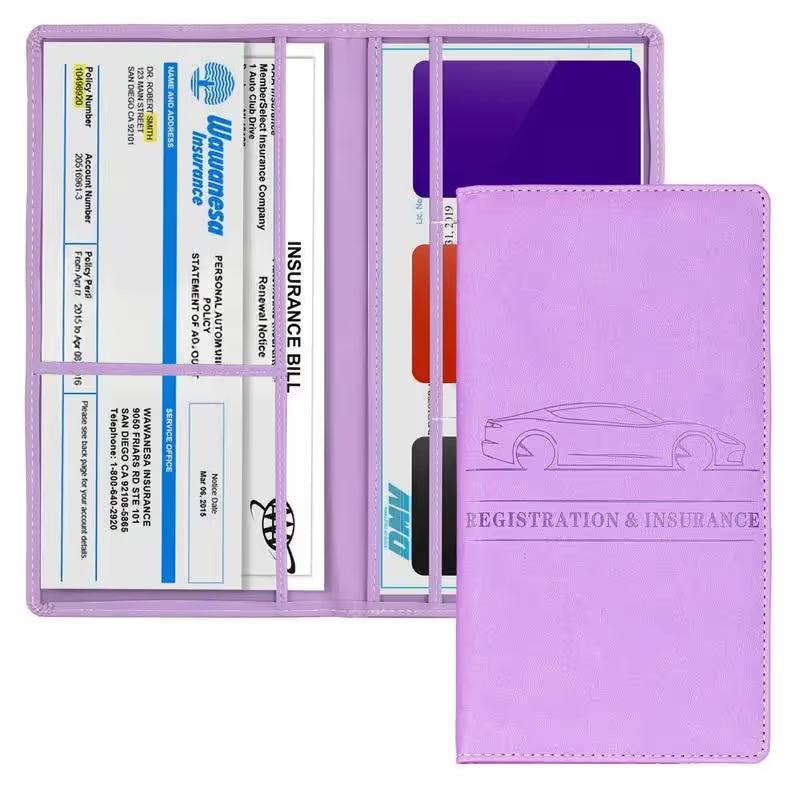 🔥 50% OFF | Best Seller 🏆 | Car Registration & Insurance Card Holder