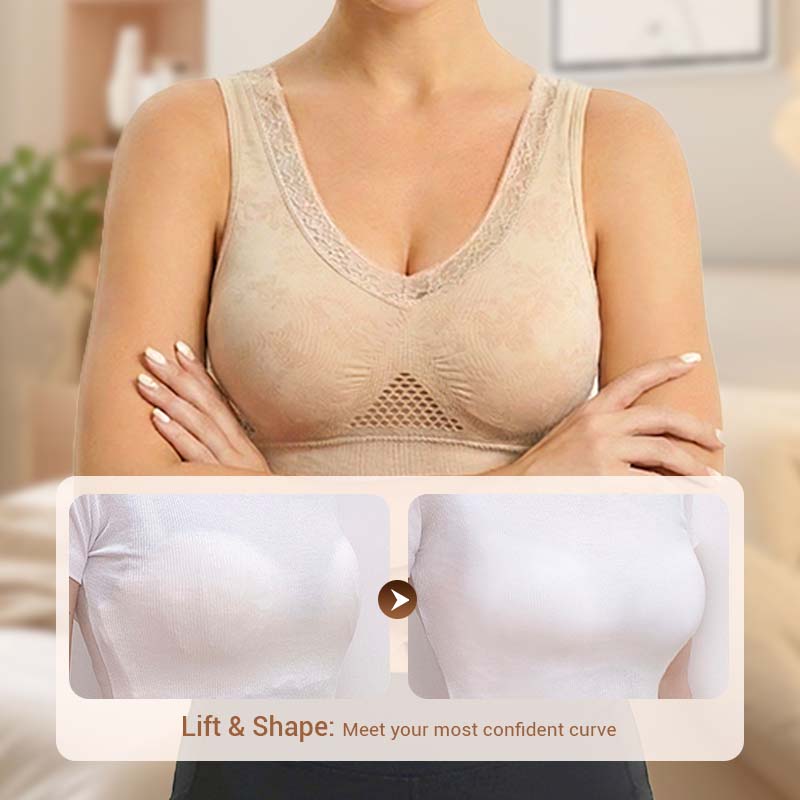 💐 🎁Lace Wireless Buttonless Comfy Lifting Bra