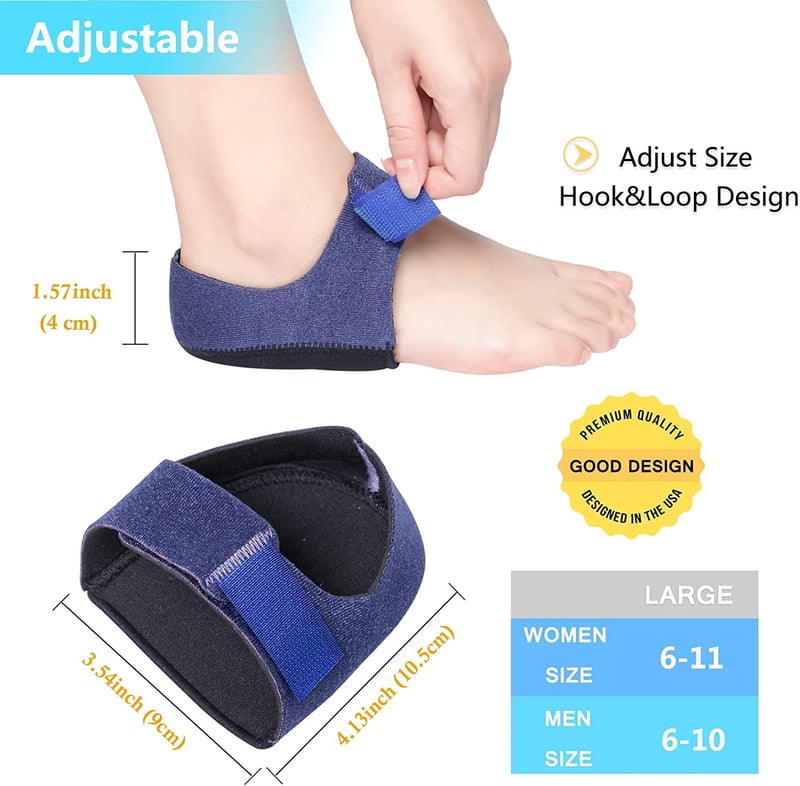 Universal Heel Protectors Heel Cups for Heel Pain Plantar Fasciitis