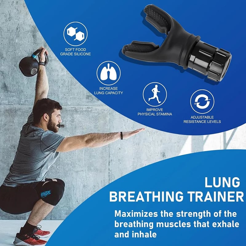 Breathing Trainer, Portable Respiratory Muscle Trainer