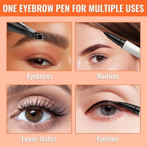 🔥 50% OFF!! 🏆 Best Seller | 🌟✨ 4D Brow Pen – Natural-Looking Brows & Precise Eyeliner 💁‍♀️