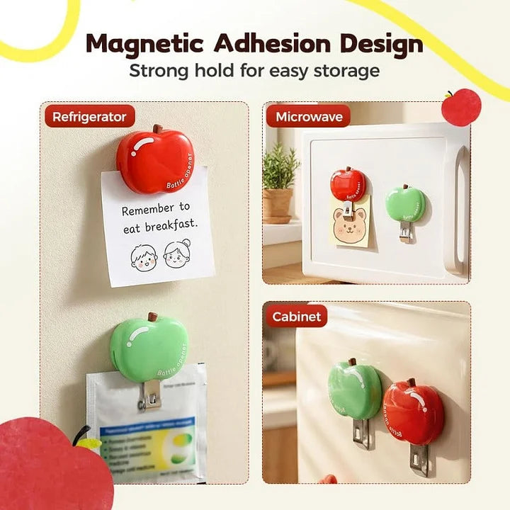 🔥🔥Buy 1 get 1 free🧲 Multifunctional Magnetic Bottle Opener – Strong Hold, Easy to Mount & Saves Space 🛠️