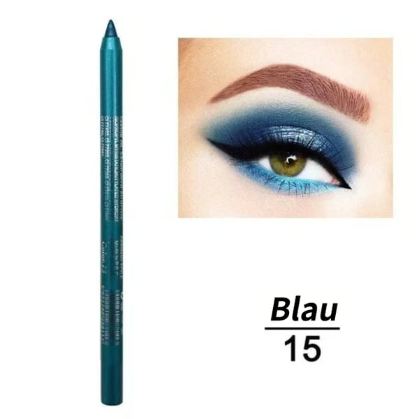 ✏️14-Pack Waterproof Colored Gel Eyeliner Pencil – Metallic & Shimmer Finishes, Smudge-Proof ✨
