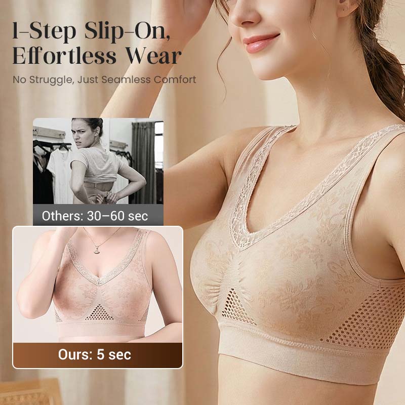 💐 🎁Lace Wireless Buttonless Comfy Lifting Bra