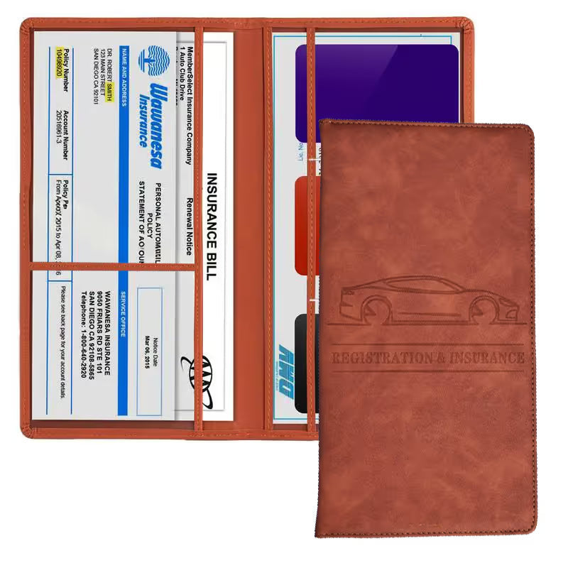🔥 50% OFF | Best Seller 🏆 | Car Registration & Insurance Card Holder