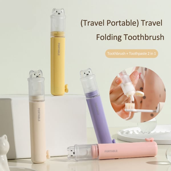 Portable toothbrush set