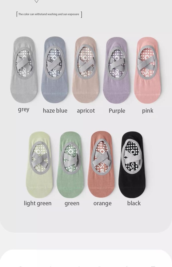 🏆3 pcs Flash Sale⚡Women's No-Show Socks for Pilates & Workout - Non-Slip Silicone Grip, Breathable & Moisture-Wicking (Yoga/Dance/Indoor Activities)