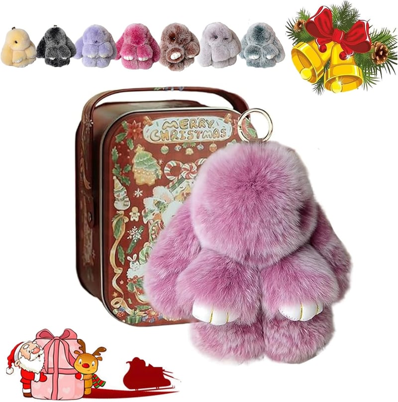 🐰 Handmade Soft Bunny PomPom Charms🎁