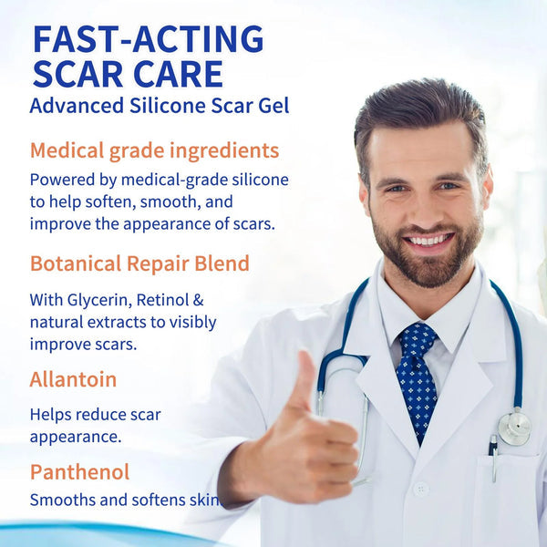 ✨Authentic Silicone Scar Removal Gel – Scar Care Treatment for Smoother-Looking Skin