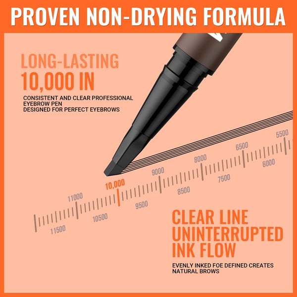 🔥 50% OFF!! 🏆 Best Seller | 🌟✨ 4D Brow Pen – Natural-Looking Brows & Precise Eyeliner 💁‍♀️