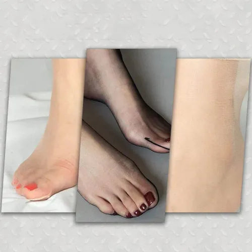 ✨ 5 Pairs Invisible Crystal Silk Socks 🧦💎 | Non-Slip Ultra-Thin Comfy
