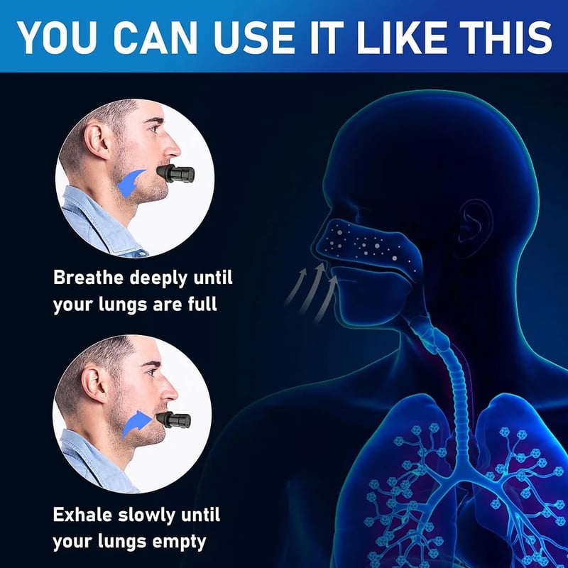 Breathing Trainer, Portable Respiratory Muscle Trainer