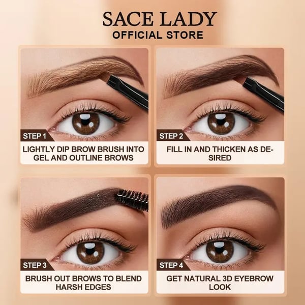 🔥 BEST SELLER ✨ 3D Eyebrow Gel 👀 Waterproof & Smudge-Proof 💕 Flawless Brows All Day!
