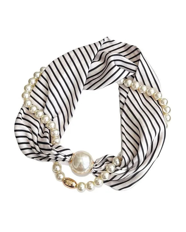 ✨ Long Pearl-Embellished Necklace – Elegant & Timeless Statement Jewelry