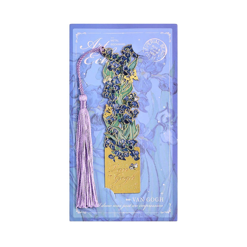 📚✨Gold Metal Bookmark with Tassel – Van Gogh & Monet Inspired Gift for Book Lovers 🎨
