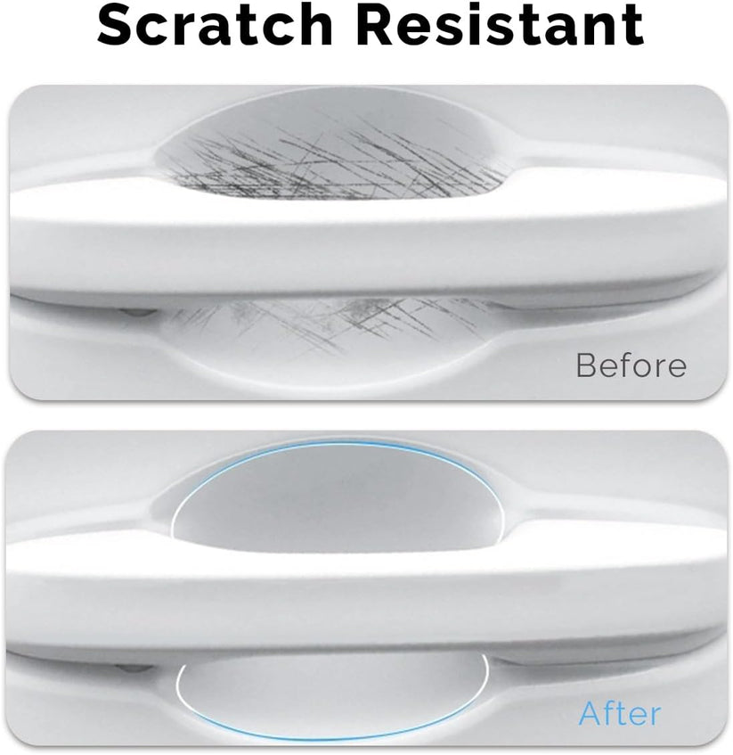 Car door handle protective film-4pcs