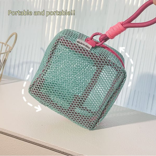 Portable Mesh Storage Makeup Case