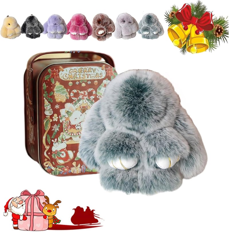 🐰 Handmade Soft Bunny PomPom Charms🎁