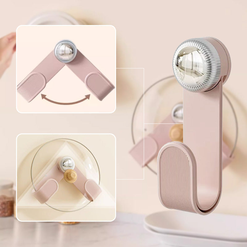 🍲📌Adjustable Wall-Mounted Pot Lid Holder Set