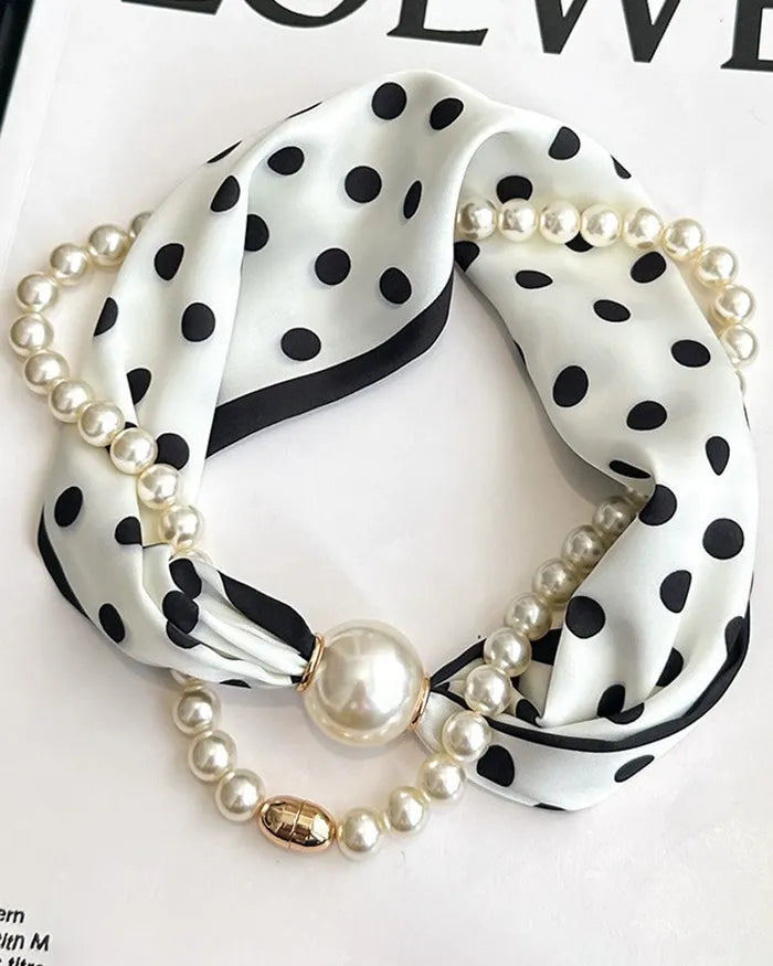 ✨ Long Pearl-Embellished Necklace – Elegant & Timeless Statement Jewelry