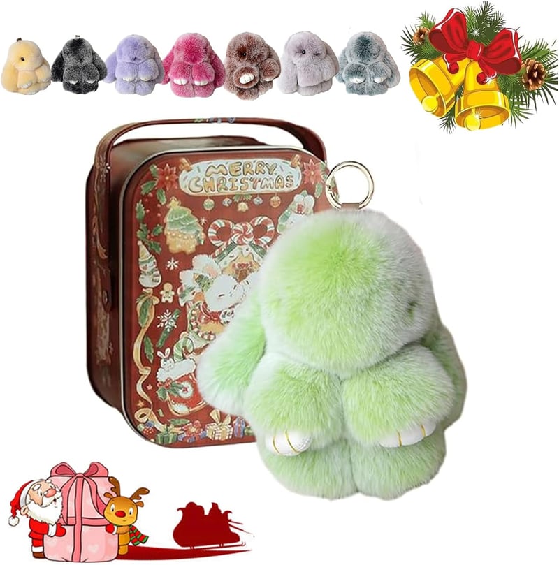 🐰 Handmade Soft Bunny PomPom Charms🎁